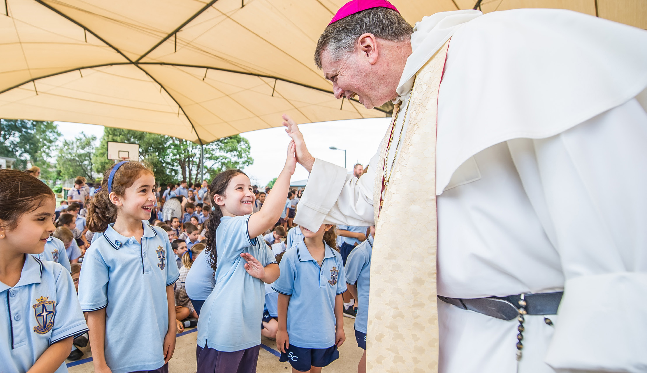 Archbishop with kids2