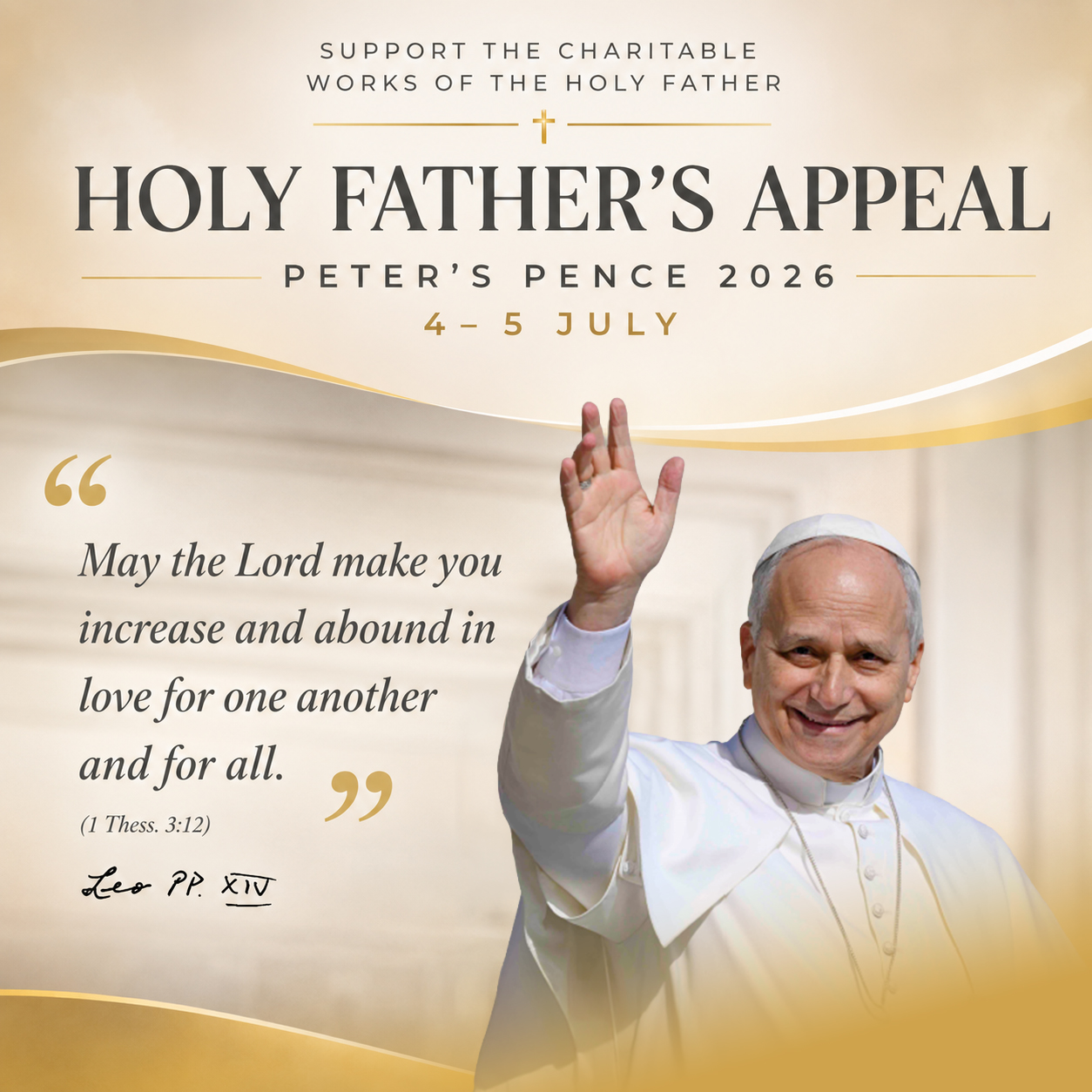 Holy Father's Appeal 2026